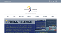 Desktop Screenshot of healthjustice.ph